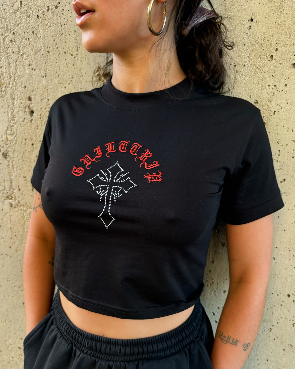 Guilt Trip Rhinestone Baby T-Shirt – MLVLTD MUSIC