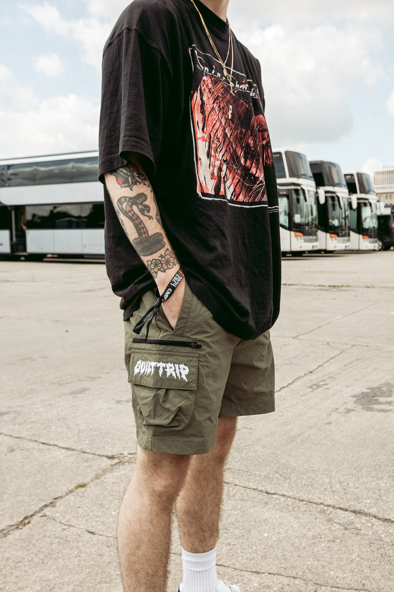 Guilt Trip - Embroidered Cargo Shorts – MLVLTD MUSIC