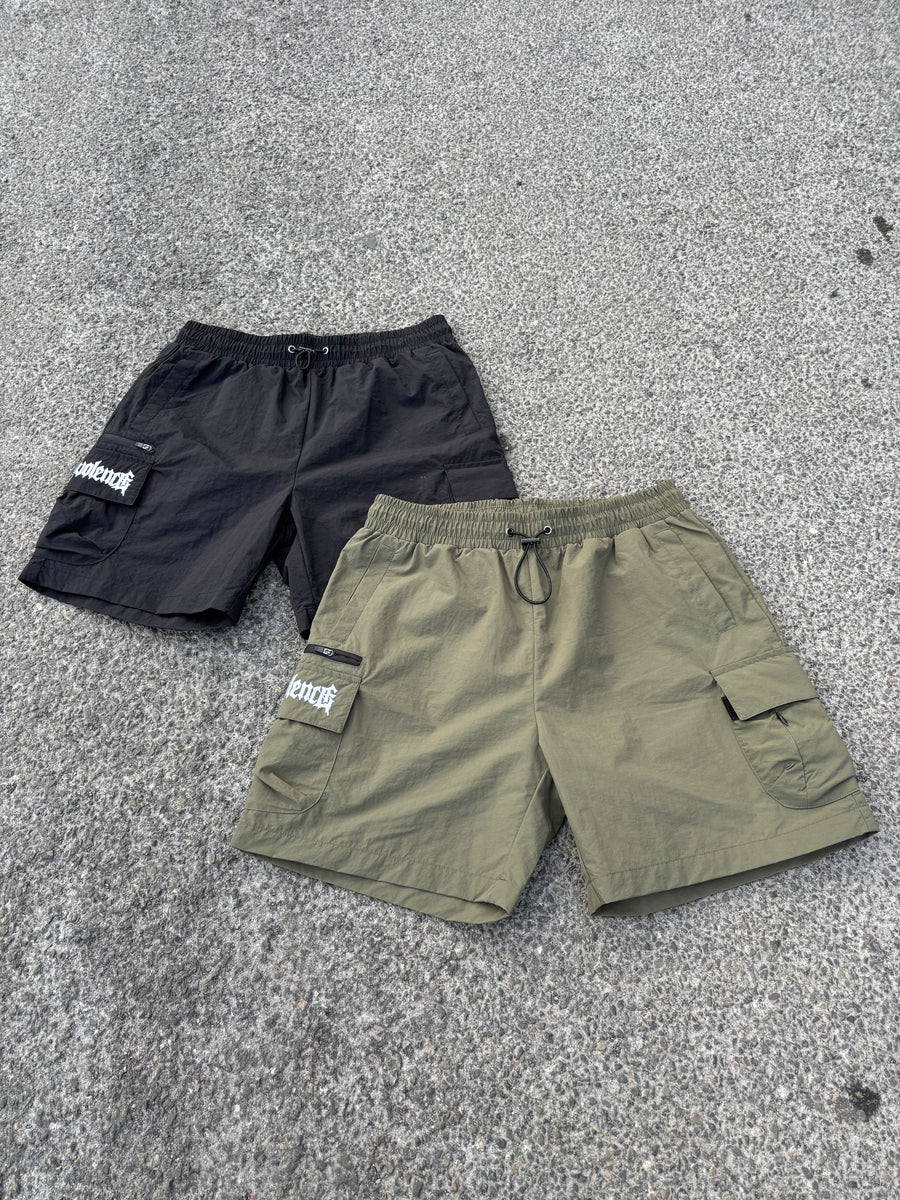 Malevolence - Embroidered Cargo Shorts – MLVLTD MUSIC