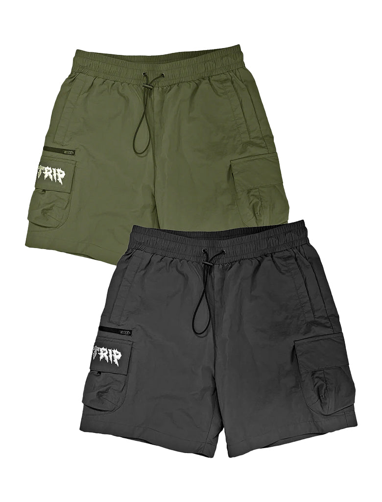 ミュージシャン P.C.F APPAREL / DETACHABLE CARGO SHORTS Guilt Trip - Embroidered Cargo Shorts – MLVLTD MUSIC