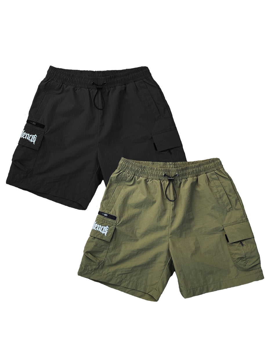 パンツ MLVINCE NYLON CARGO SHORTS BLACK 34inch Malevolence - Embroidered Cargo Shorts – MLVLTD MUSIC