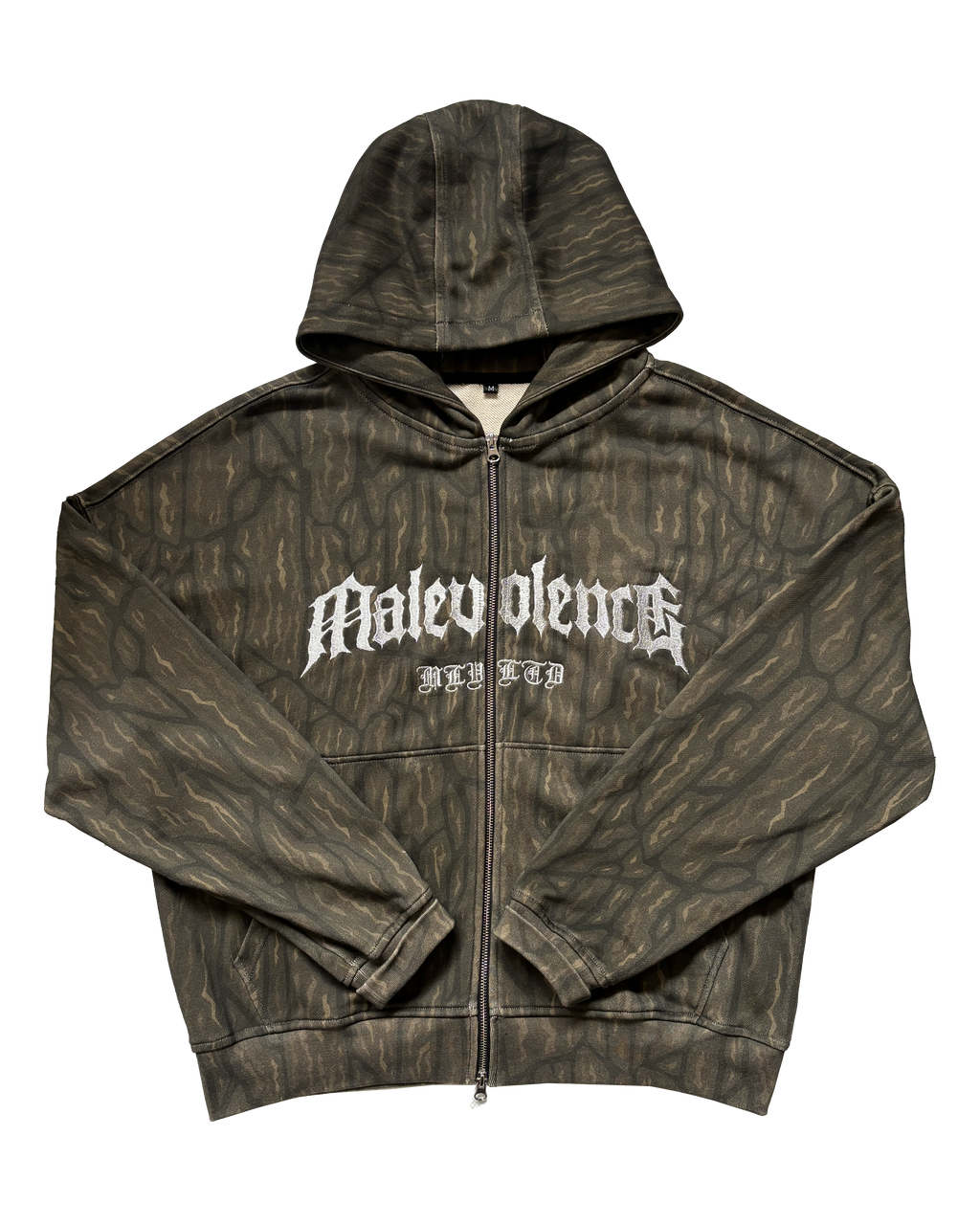 Malevolence Camo Zip Up Hoodie