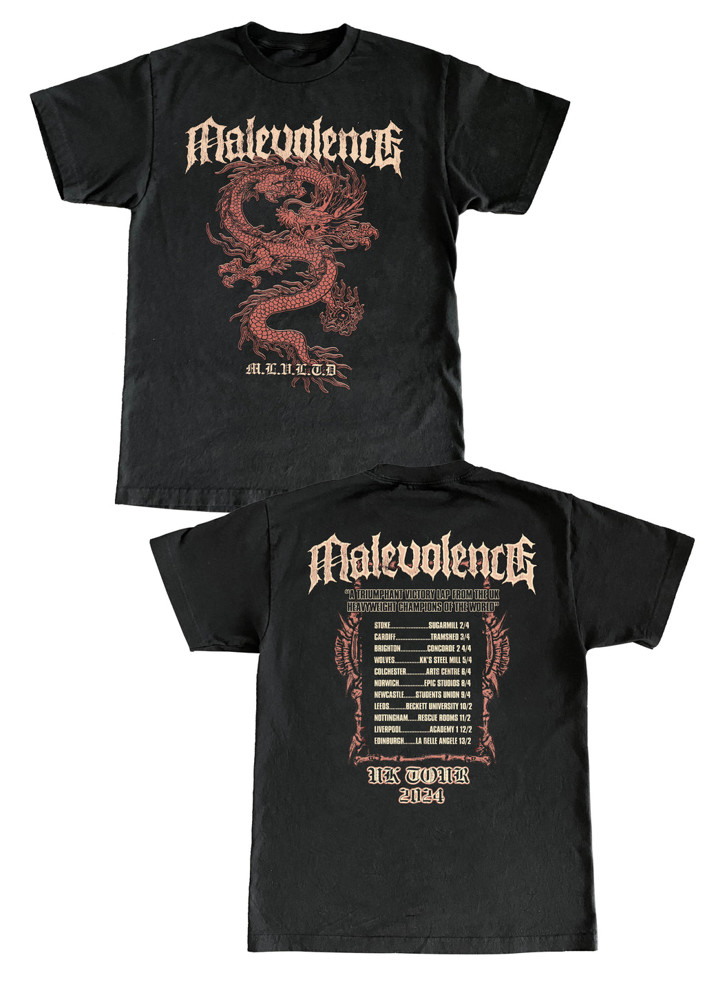 Malevolence - Dragon February Tour T Shirt