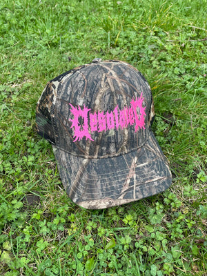Desolated - Real Tree Camo Cap (ORANGE / PINK)