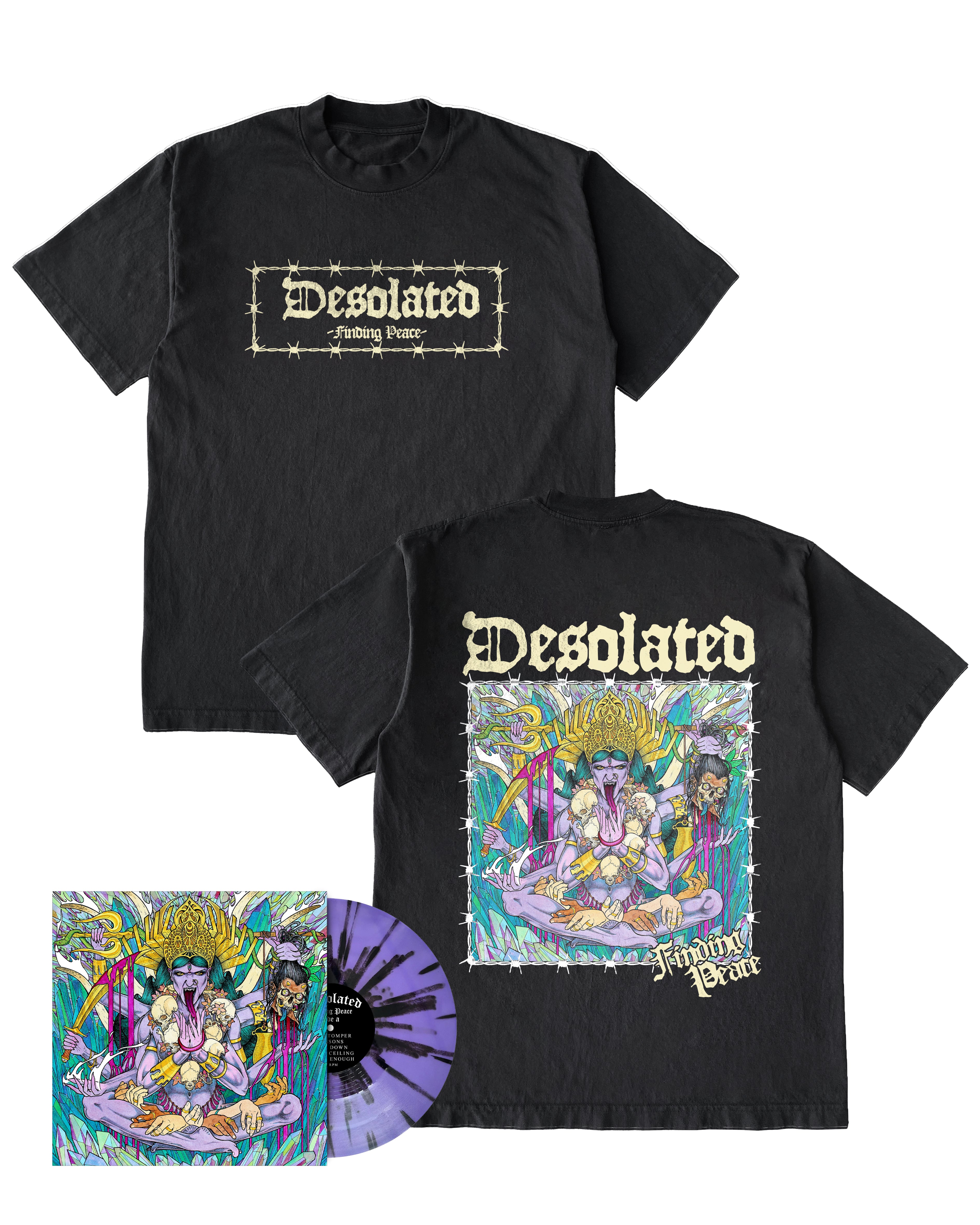 Desolated - Finding Peace T-shirt + Vinyl or CD Bundle