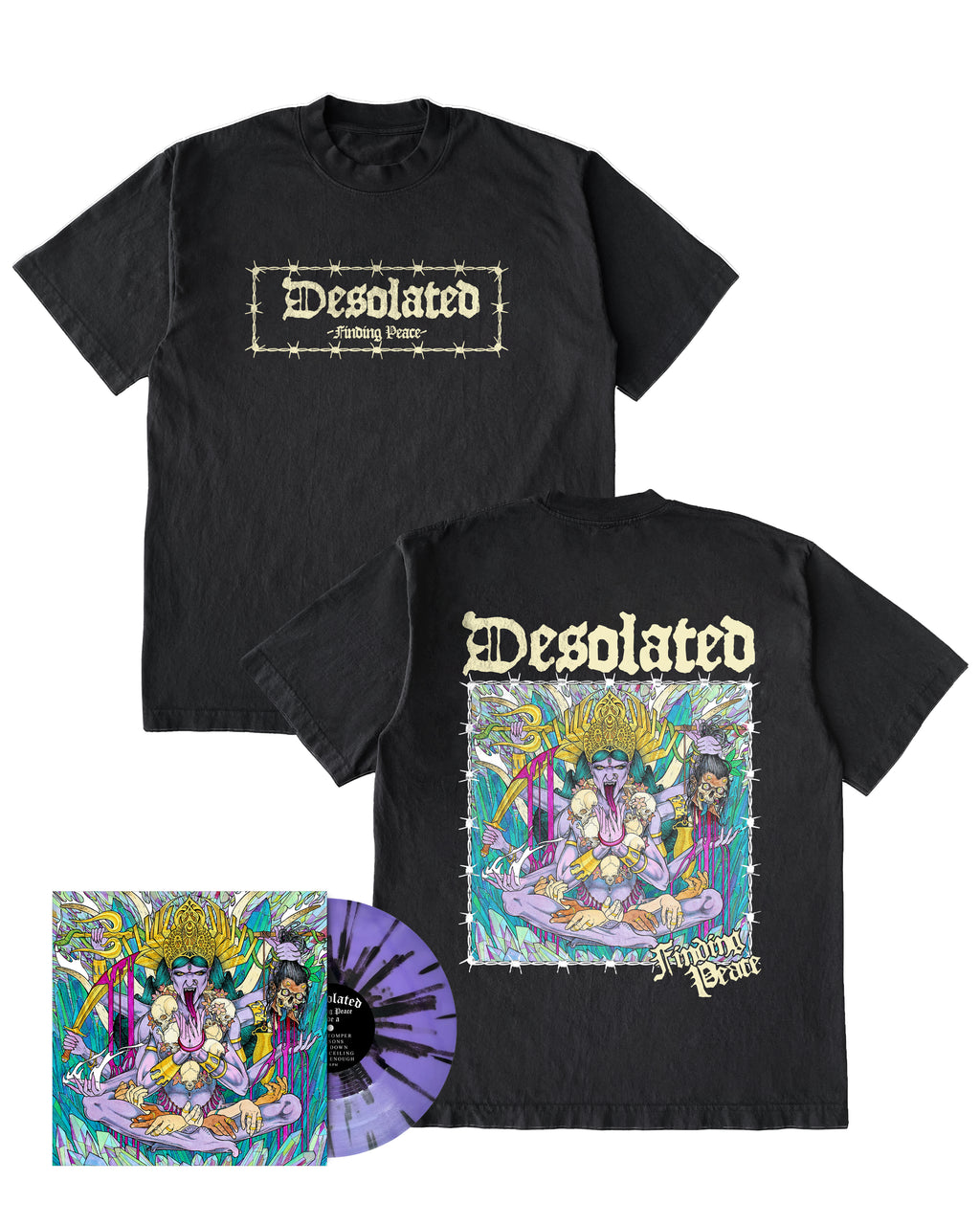 Desolated - Finding Peace T-shirt + Vinyl or CD Bundle