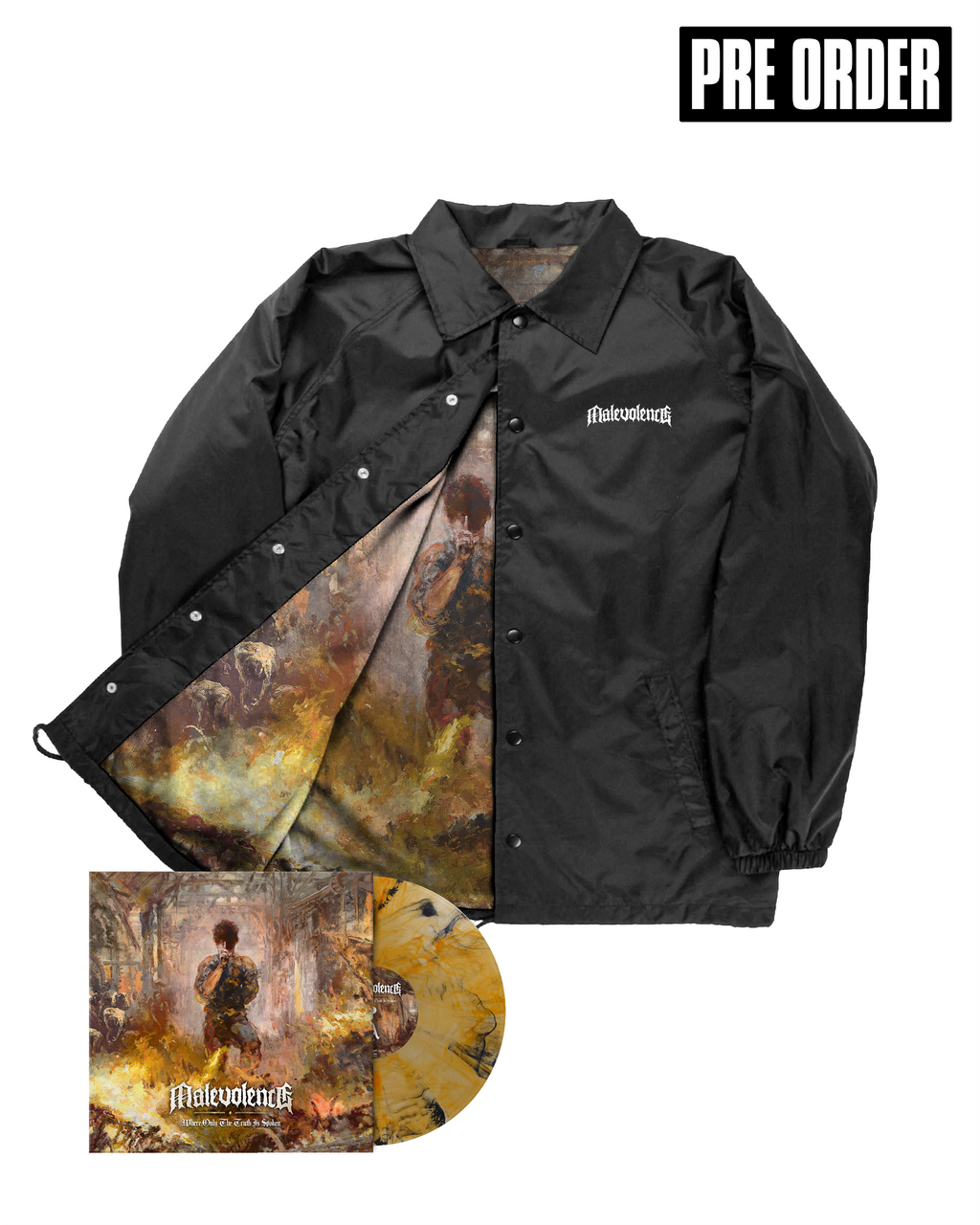 Malevolence - Where Only The Truth Is Spoken Jacket + Vinyl Bundle