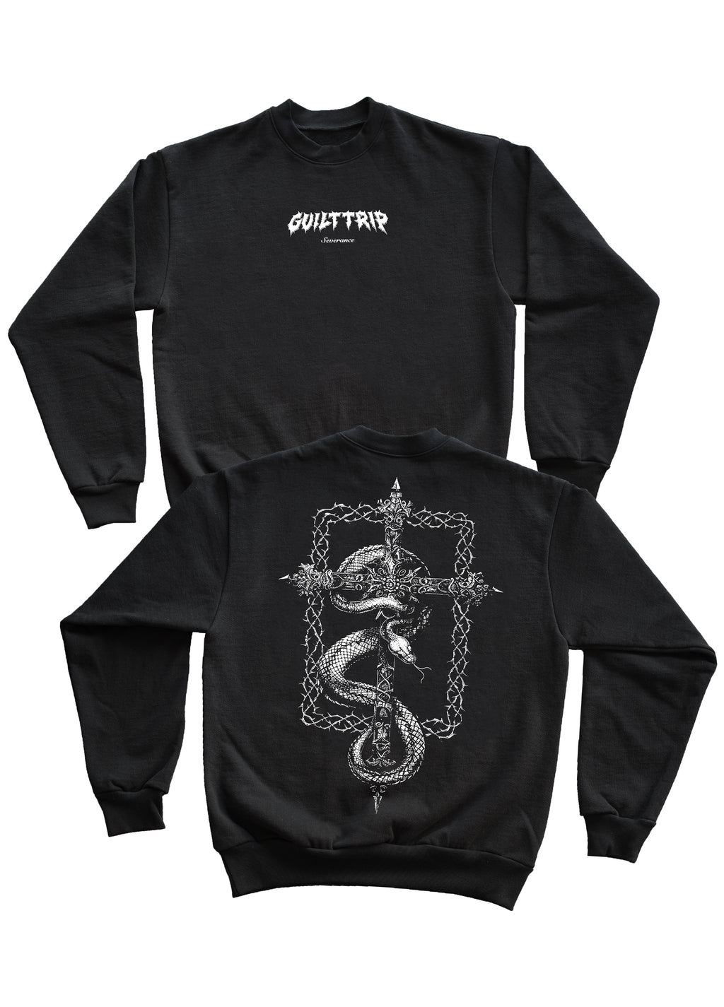 Guilt Trip - Snake Embroidered Crew Neck