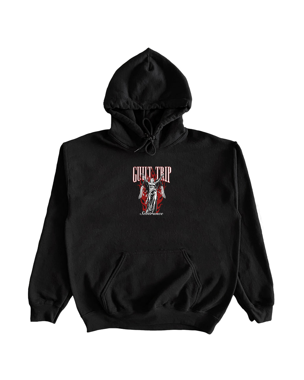 Guilt Trip - Embroidered Flaming Angel Hoodie