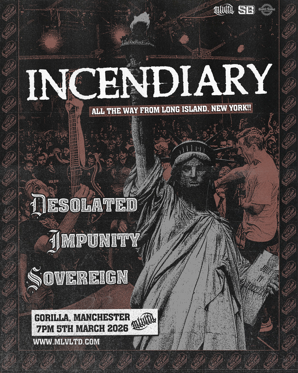 INCENDIARY @ GORILLA, MANCHESTER 5/3/25