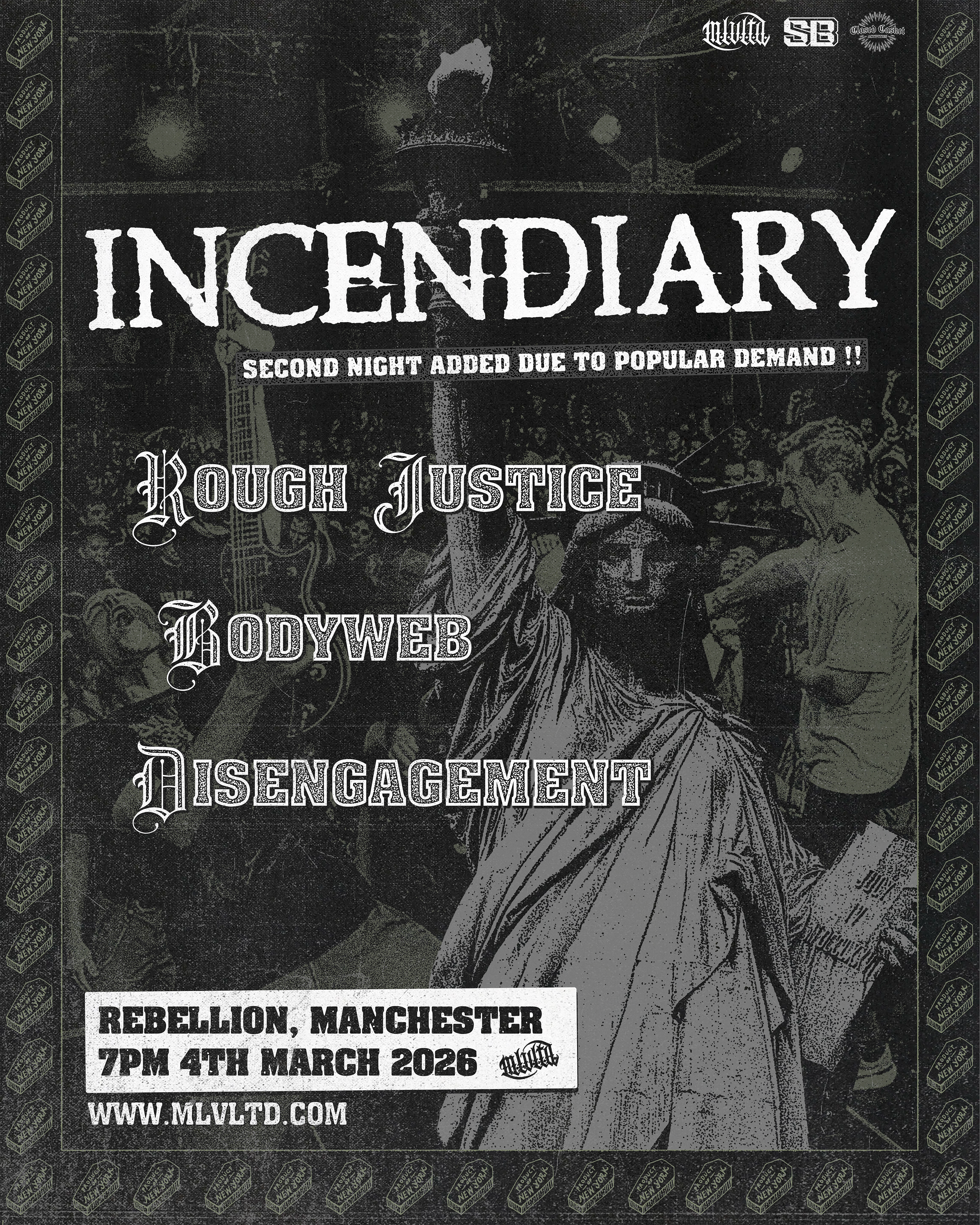 INCENDIARY @ REBELLION, MANCHESTER 4/3/25