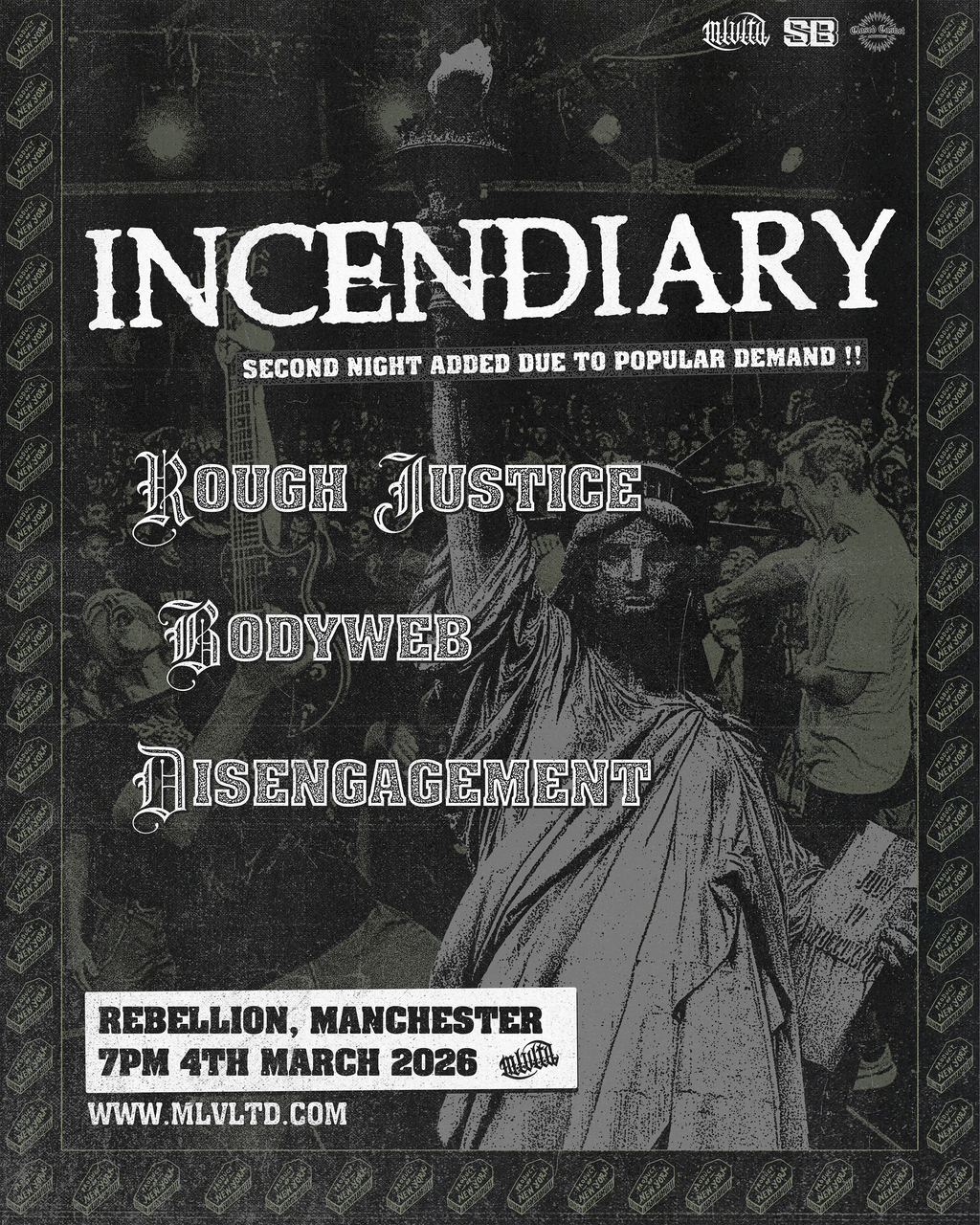 INCENDIARY @ REBELLION, MANCHESTER 4/3/25