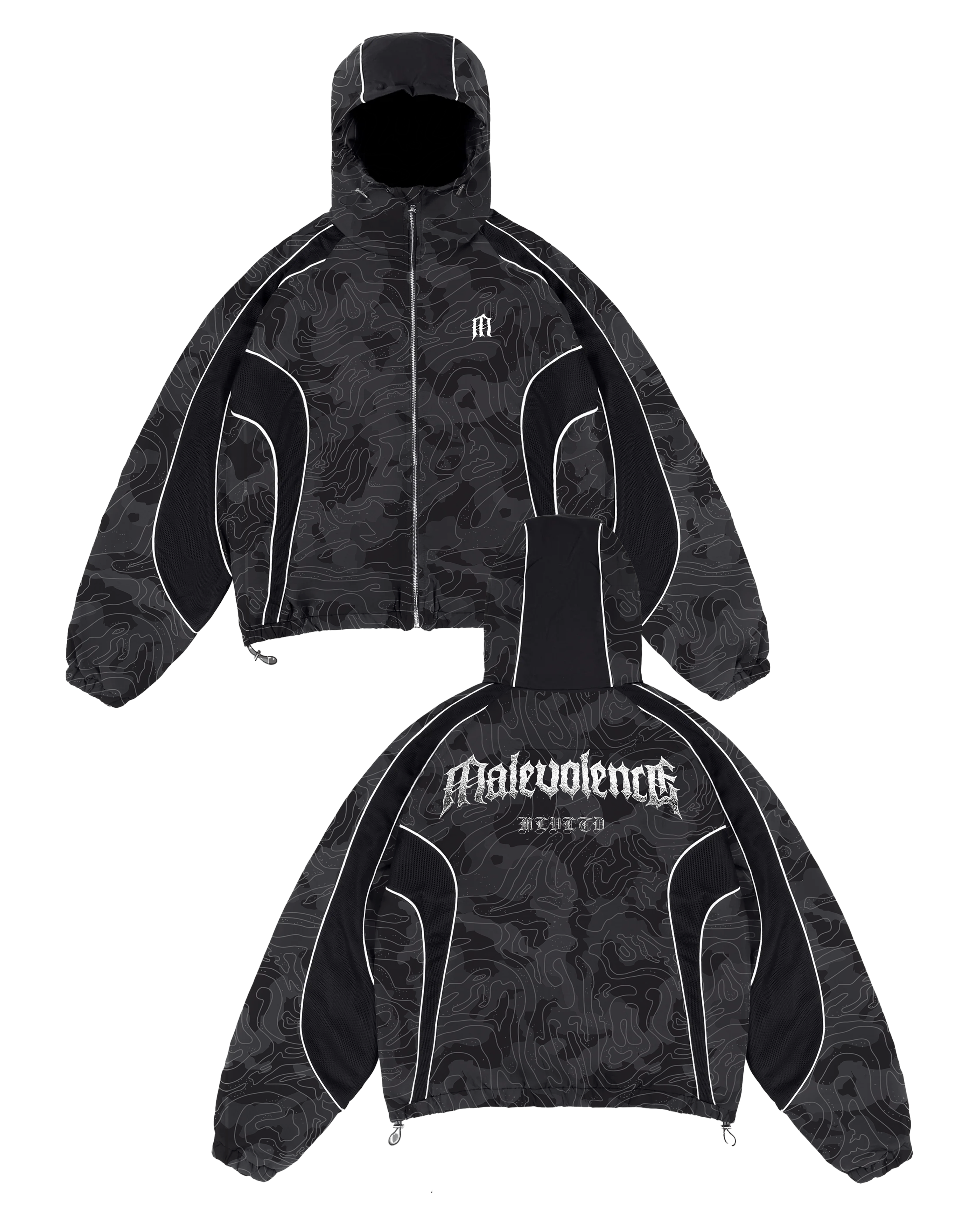 メルlサイズ Malevolence - Winter Camo Reflective Jacket – MLVLTD MUSIC