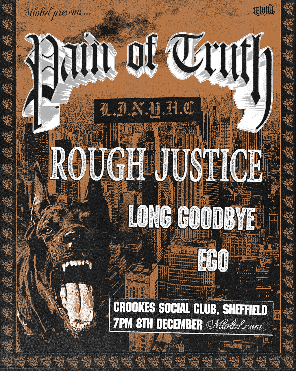 PAIN OF TRUTH / ROUGH JUSTICE @ CROOKES SOCIAL CLUB, SHEFFIELD
