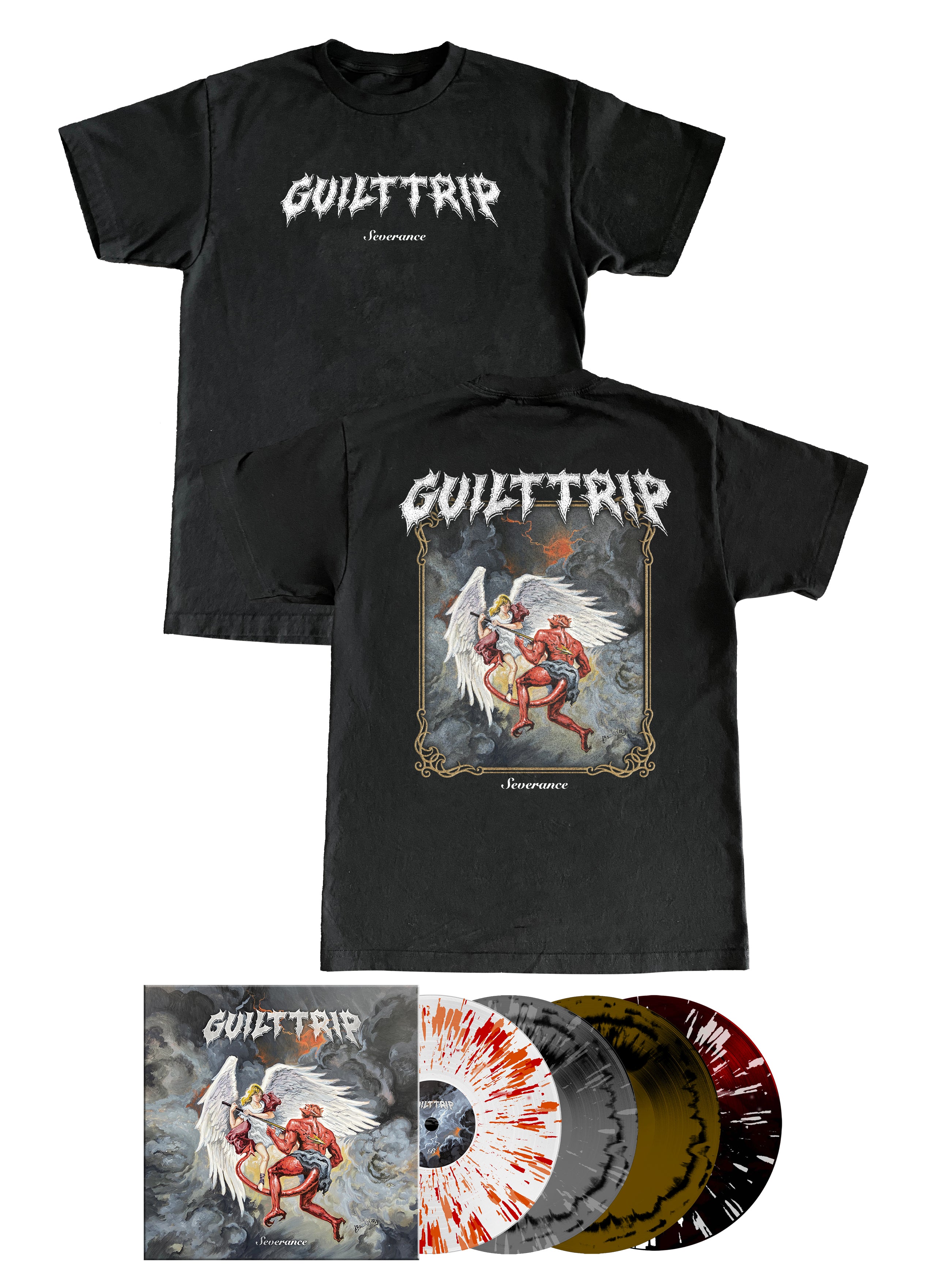 Guilt Trip - Severance T-shirt + Vinyl Bundle