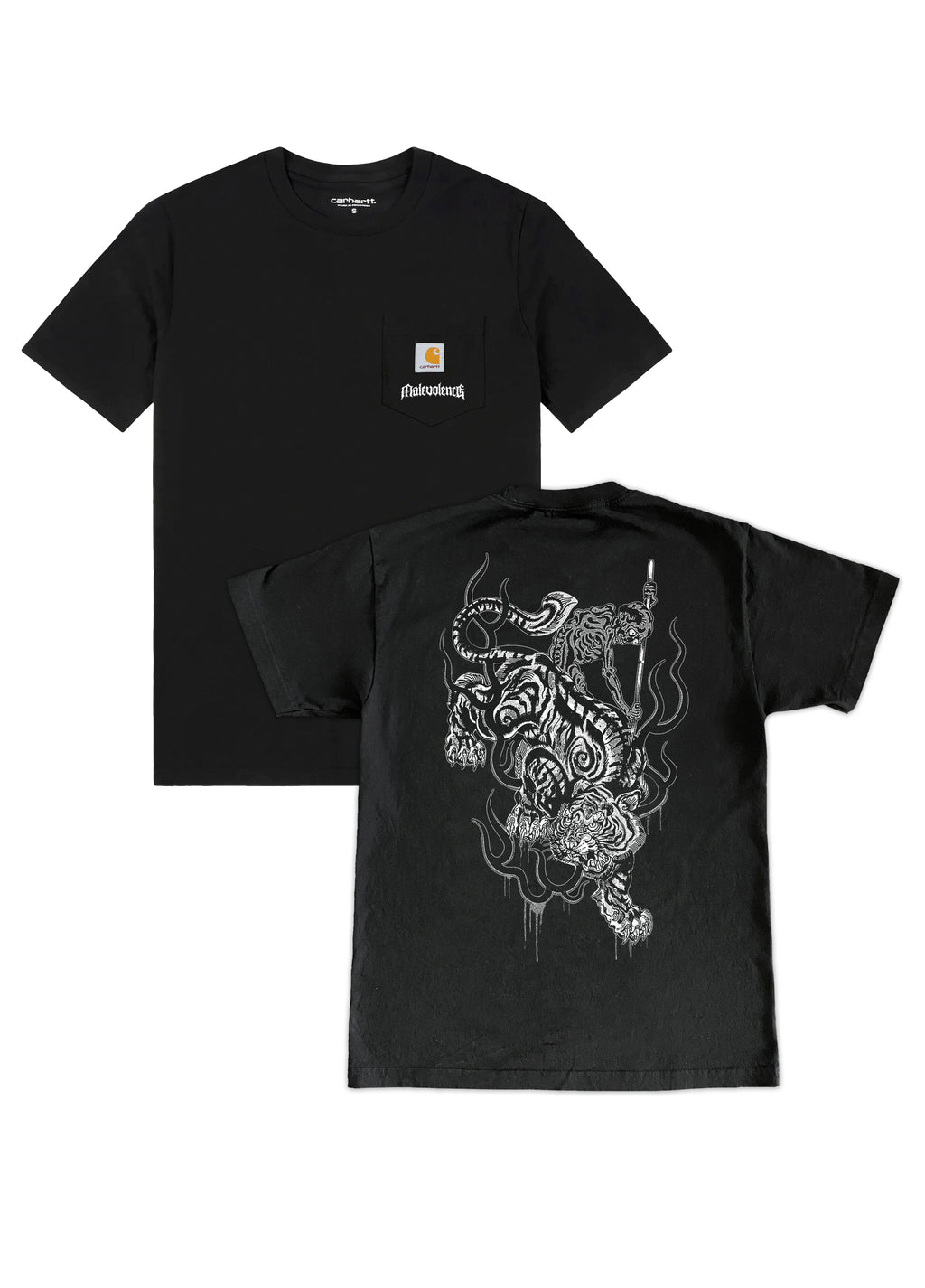 Malevolence Tiger Carhartt Pocket T-Shirt