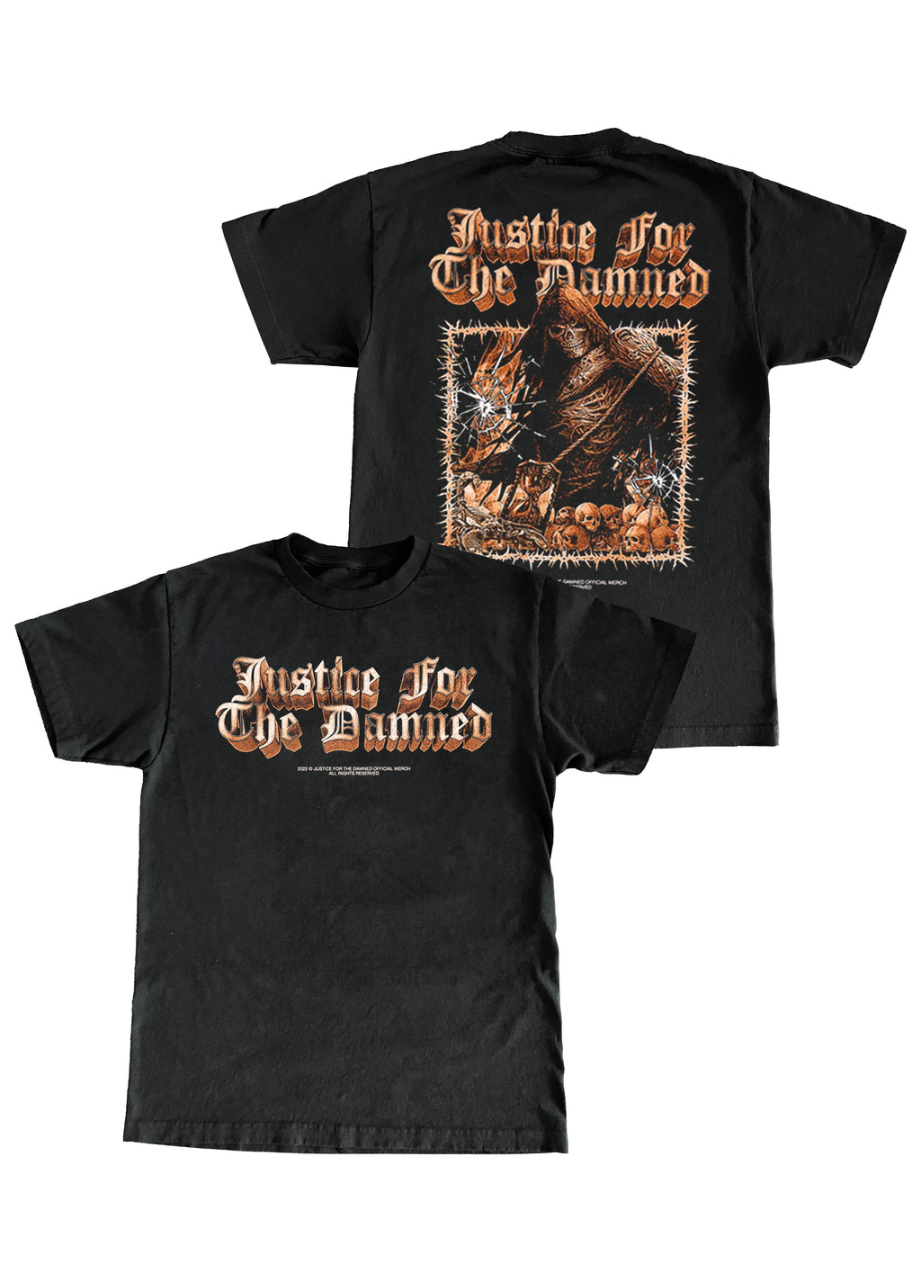 Justice For The Damned Grim Reaper T-Shirt
